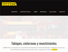 Tablet Screenshot of durbeck.com.ar